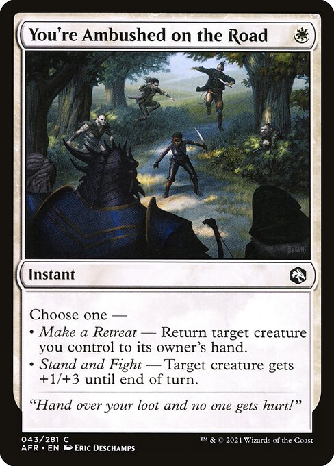 MTG You're Ambushed on the Road AFR 043 Regular Nonfoil