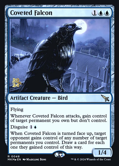 MTG Coveted Falcon PMKM 048s Prerelease Foil