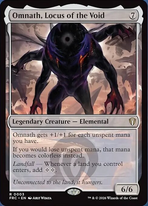 MTG Omnath, Locus of the Void FRC 003 Standard Nonfoil front
