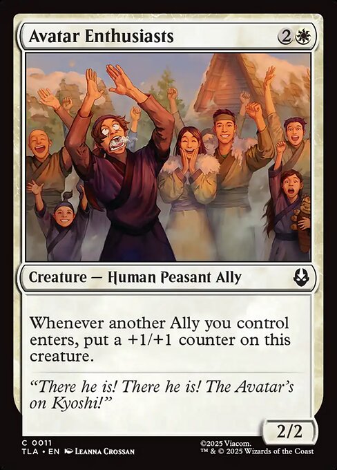 MTG Avatar Enthusiasts TLA 011 Regular Nonfoil