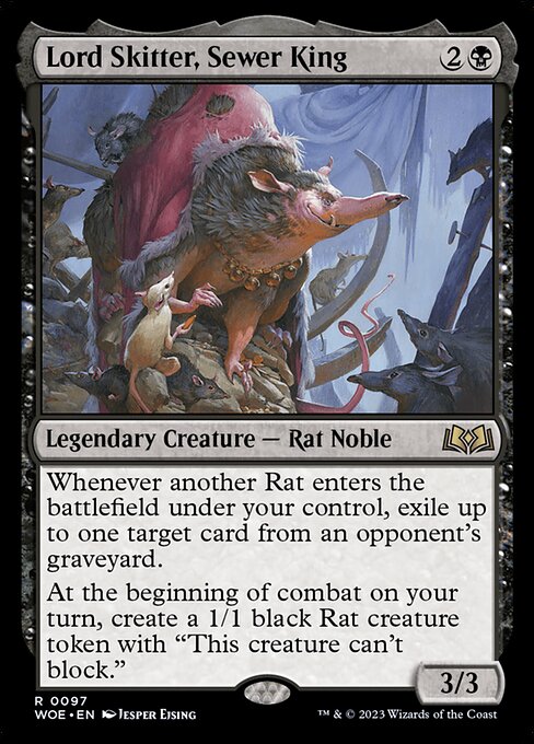 MTG Lord Skitter, Sewer King WOE 097 Regular Nonfoil