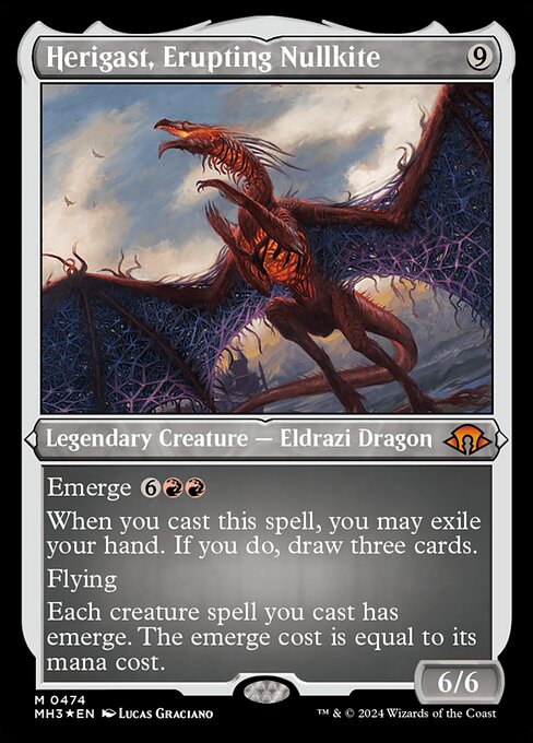 MTG Herigast, Erupting Nullkite MH3 474 Foil Etched Etched