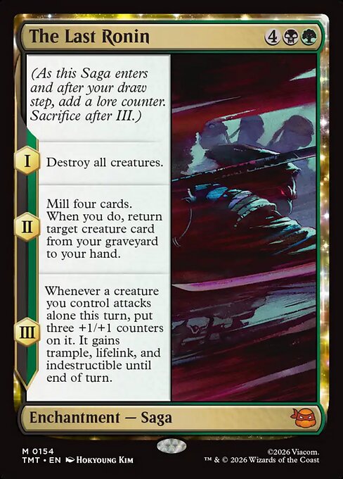 MTG The Last Ronin TMT 154 Regular Foil