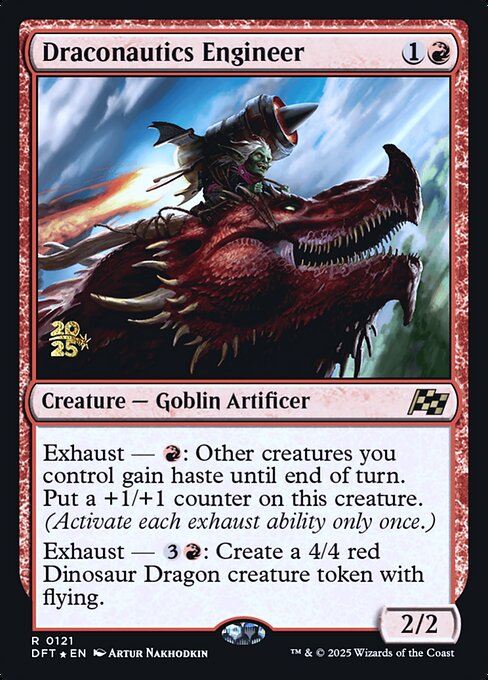 MTG Draconautics Engineer PDFT 121s Prerelease Foil