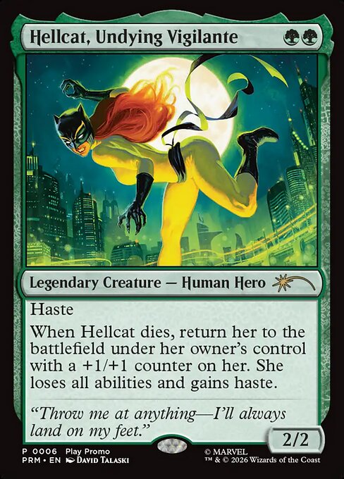 MTG Hellcat, Undying Vigilante PW26 013 WPN Promo Nonfoil