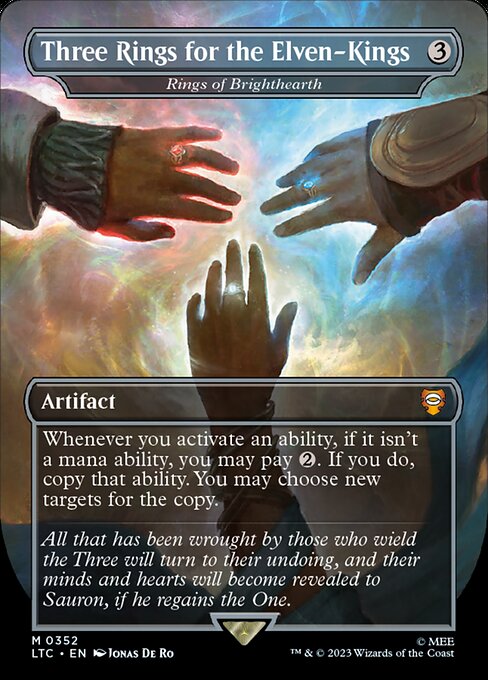 MTG Rings of Brighthearth LTC 352 Showcase Ring Foil