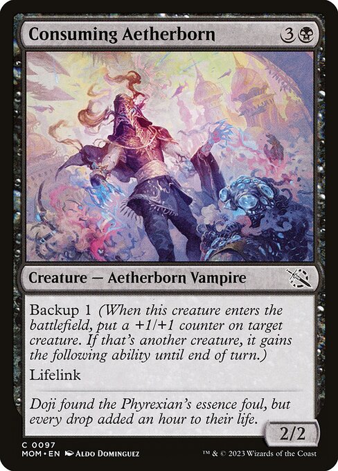 MTG Consuming Aetherborn MOM 097 Regular Foil