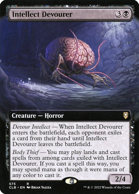 MTG Intellect Devourer CLB 575 Extended Art Nonfoil