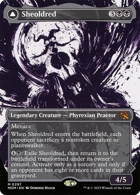MTG Sheoldred // The True Scriptures MOM 297 Planar Showcase Foil