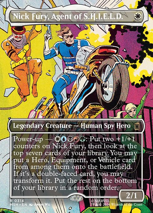 MTG Nick Fury, Agent of S.H.I.E.L.D. MSH 314 Borderless Foil