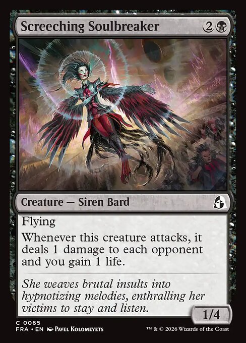 MTG Screeching Soulbreaker FRA 065 Standard Foil front