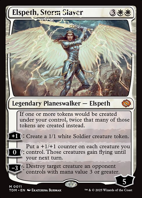 MTG Elspeth, Storm Slayer TDM 011 Regular Nonfoil