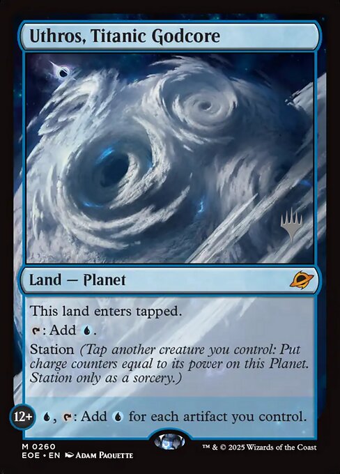 MTG Uthros, Titanic Godcore PEOE 260p Promo Pack Foil