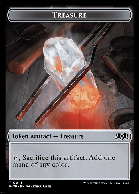 MTG Treasure Token WOE 014 Token Nonfoil