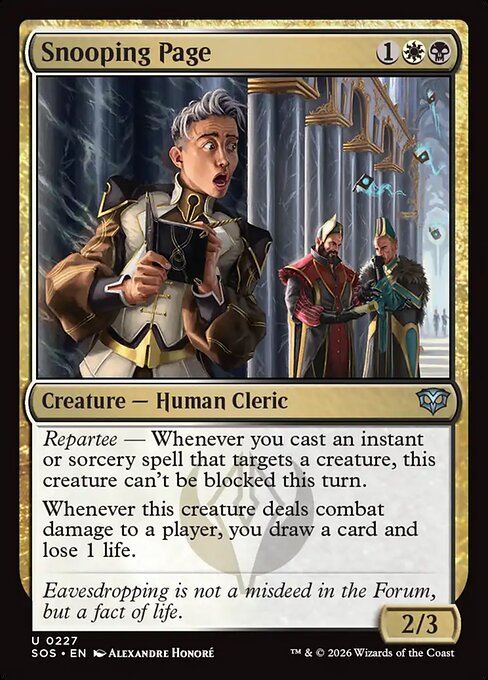 MTG Snooping Page SOS 227 Regular Nonfoil