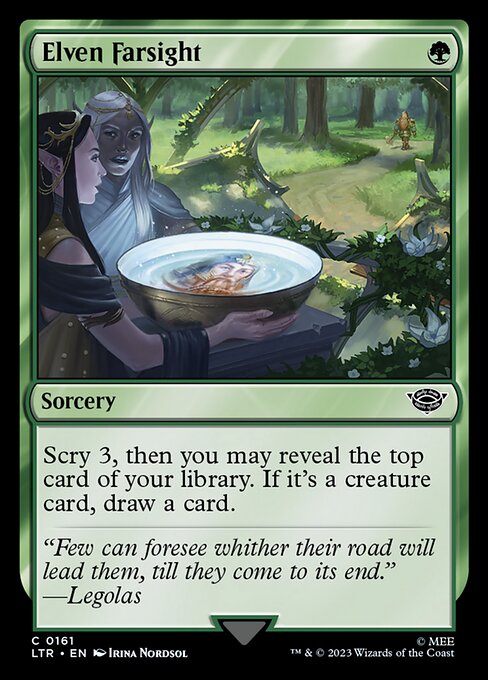 MTG Elven Farsight LTR 161 Regular Foil