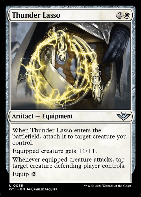 MTG Thunder Lasso OTJ 035 Regular Foil
