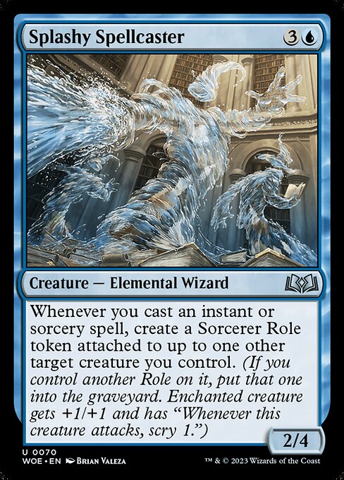 MTG Splashy Spellcaster WOE 070 Regular Foil