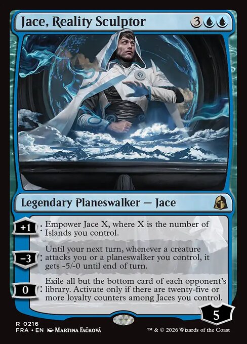 MTG Jace, Reality Sculptor FRA 216 Standard Foil front