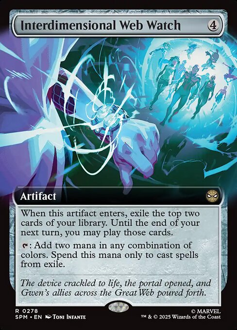 MTG Interdimensional Web Watch SPM 278 Extended Art Foil