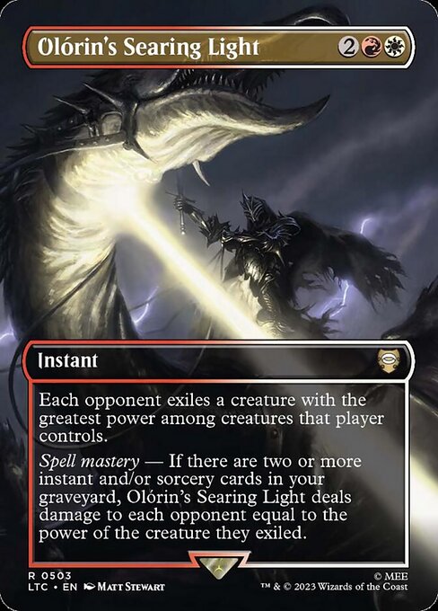 MTG Olórin's Searing Light LTC 503 Showcase Ring Nonfoil