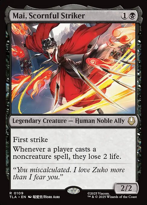 MTG Mai, Scornful Striker TLA 109 Regular Nonfoil