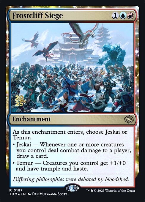 MTG Frostcliff Siege PTDM 187s Prerelease Foil
