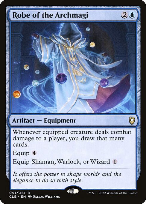 MTG Robe of the Archmagi CLB 091 Regular Foil