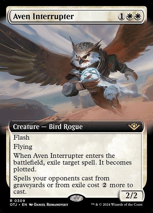 MTG Aven Interrupter OTJ 309 Extended Art Foil
