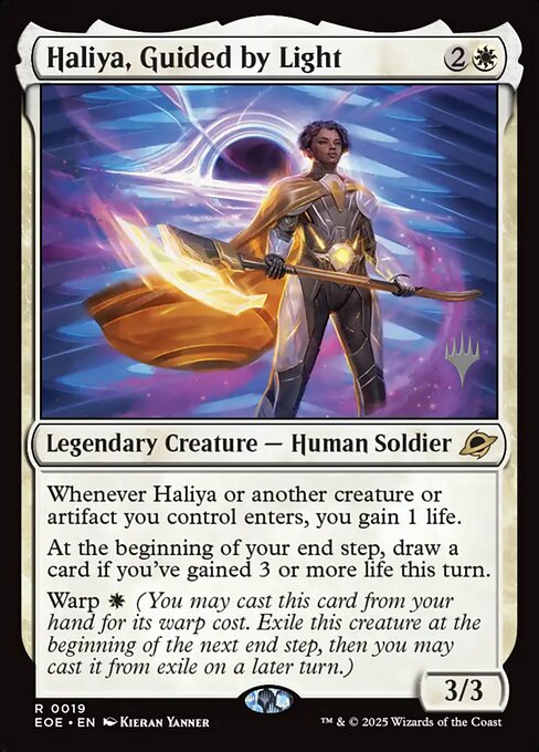 MTG Haliya, Guided by Light PEOE 019p Promo Pack Foil
