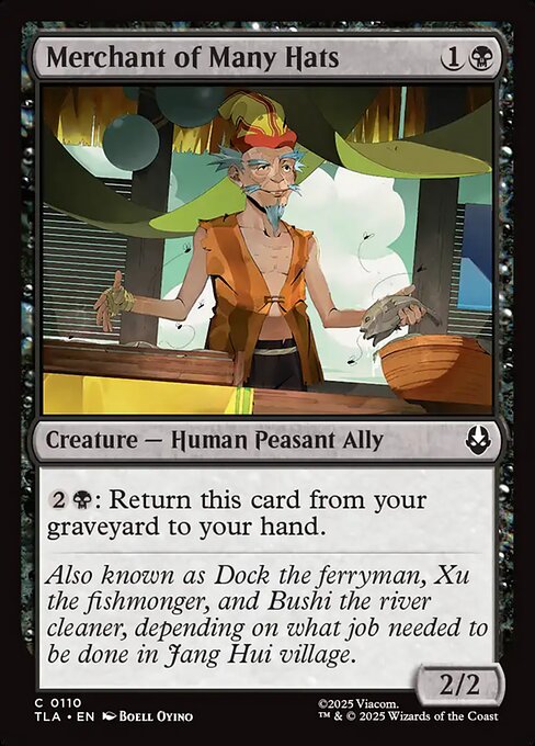 MTG Merchant of Many Hats TLA 110 Regular Nonfoil