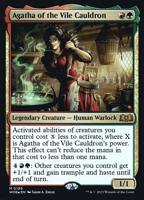 MTG Agatha of the Vile Cauldron PWOE 199s Prerelease Foil