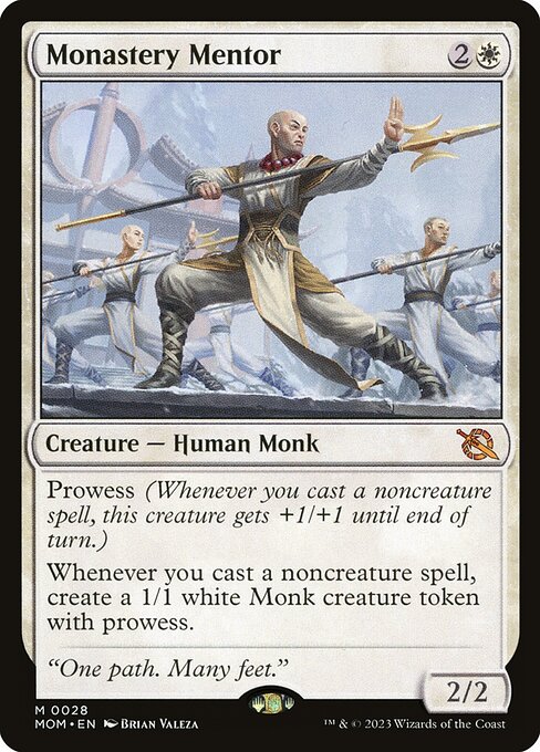 MTG Monastery Mentor MOM 028 Regular Foil