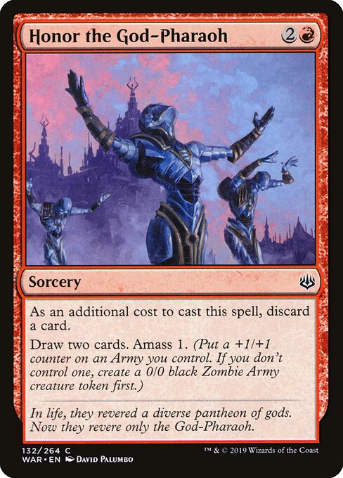 MTG Honor the God-Pharaoh WAR 132 Standard Foil front
