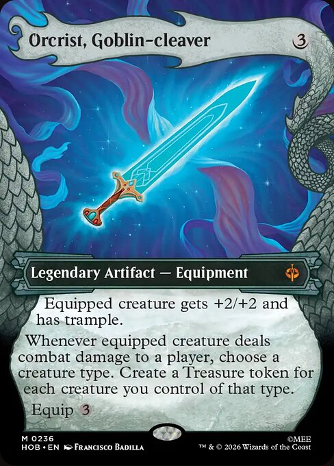MTG Orcrist, Goblin-cleaver HOB 236 Alternate Art Foil