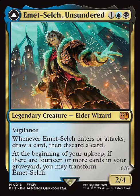 MTG Emet-Selch, Unsundered // Hades, Sorcerer of Eld FIN 218 Regular Nonfoil