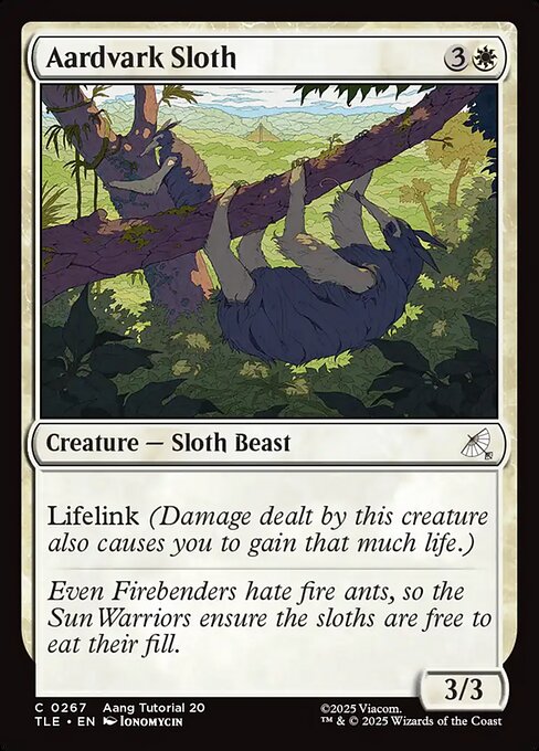 MTG Aardvark Sloth [TLE 267] Nonfoil