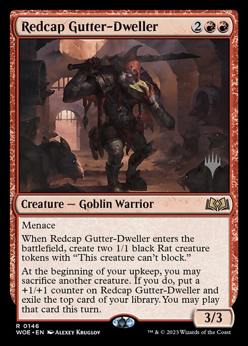 MTG Redcap Gutter-Dweller PWOE 146p Promo Pack Nonfoil