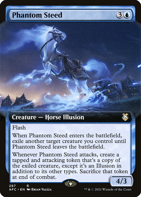 MTG Phantom Steed AFC 287 Extended Art Nonfoil