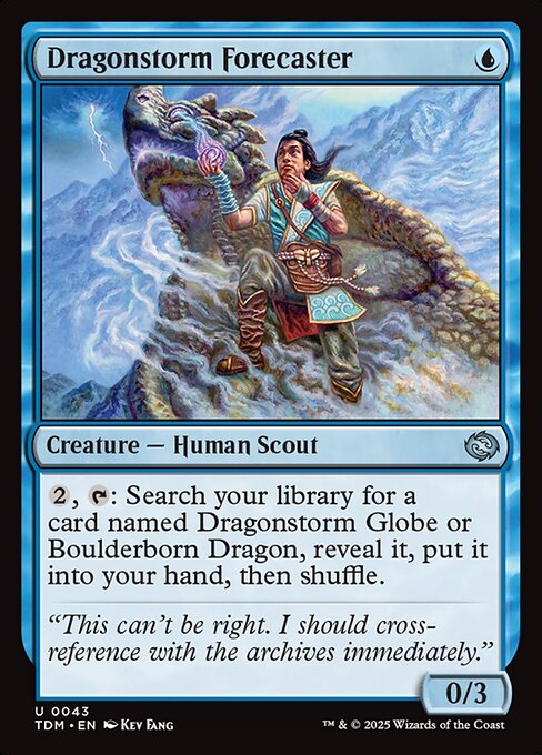 MTG Dragonstorm Forecaster TDM 043 Regular Foil