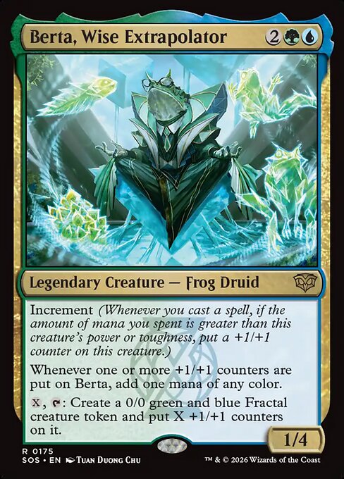 MTG Berta, Wise Extrapolator SOS 175 Regular Foil