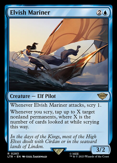 MTG Elvish Mariner LTR 283 Jumpstart Foil