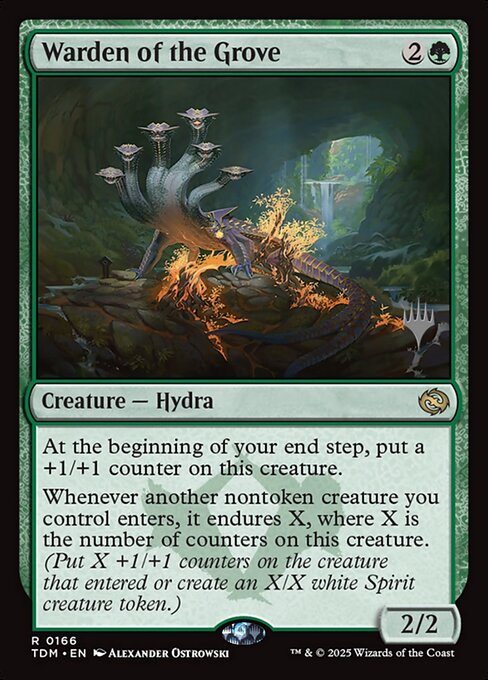 MTG Warden of the Grove PTDM 166p Promo Pack Nonfoil
