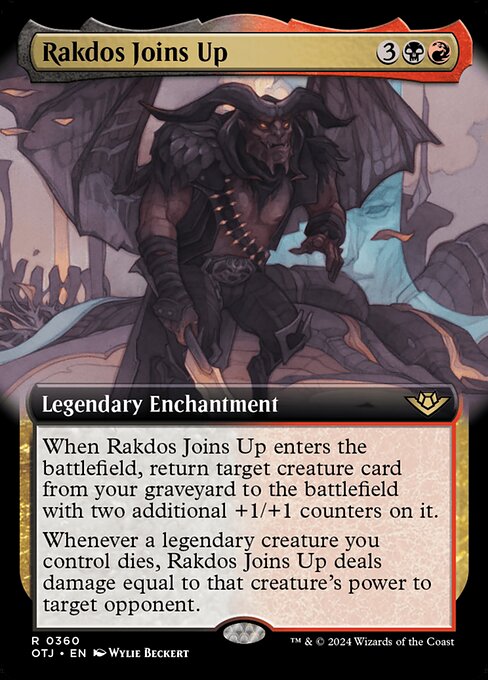 MTG Rakdos Joins Up OTJ 360 Extended Art Foil
