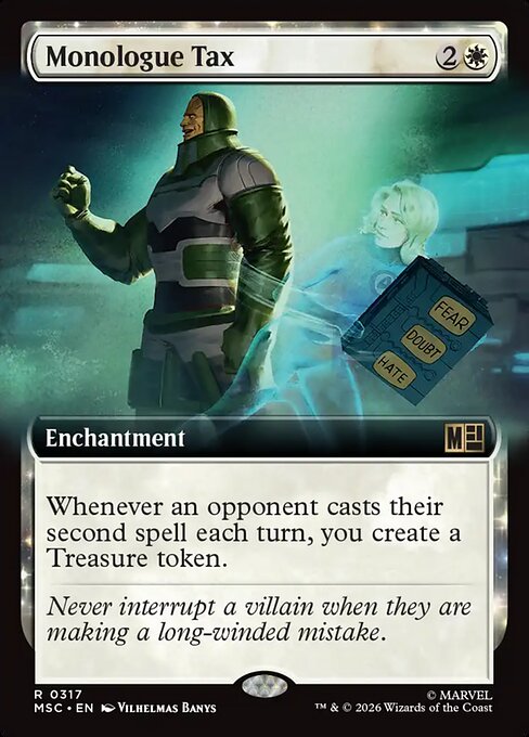 MTG Monologue Tax MSC 317 Extended Art Nonfoil