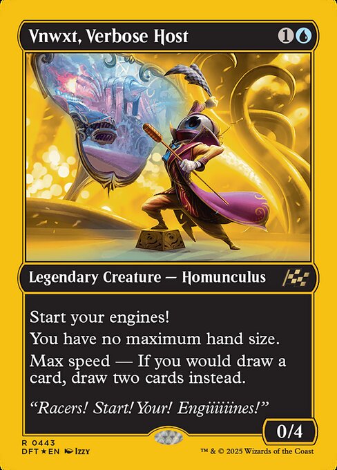 MTG Vnwxt, Verbose Host DFT 443 Regular First-Place Foil