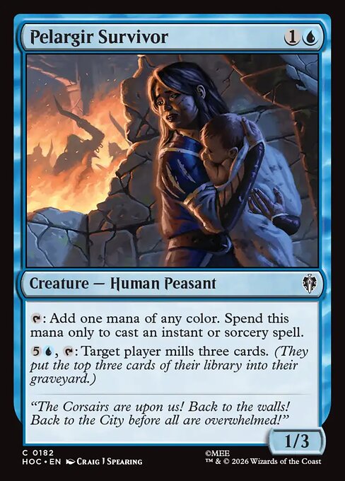 MTG Pelargir Survivor HOC 182 Regular Nonfoil