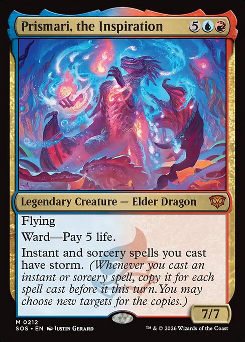 MTG Prismari, the Inspiration SOS 212 Regular Nonfoil