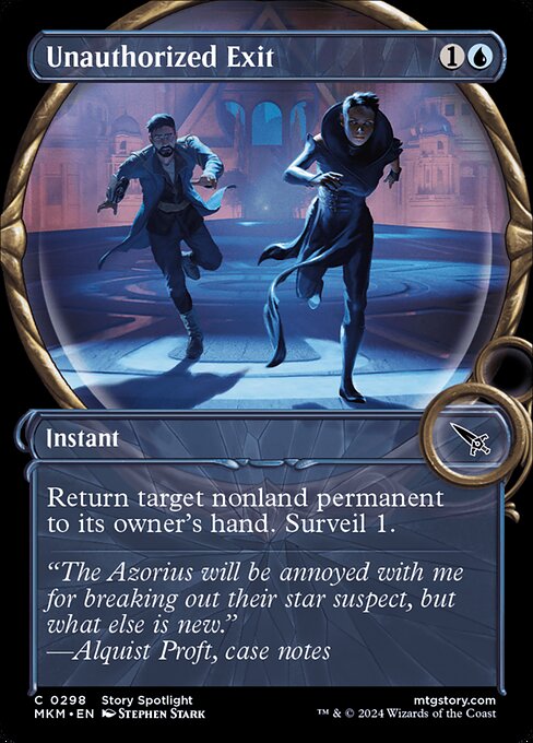 MTG Unauthorized Exit MKM 298 Showcase Magnified Nonfoil