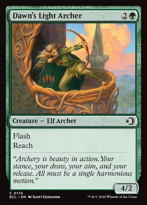 MTG Dawn's Light Archer ECL 174 Regular Nonfoil